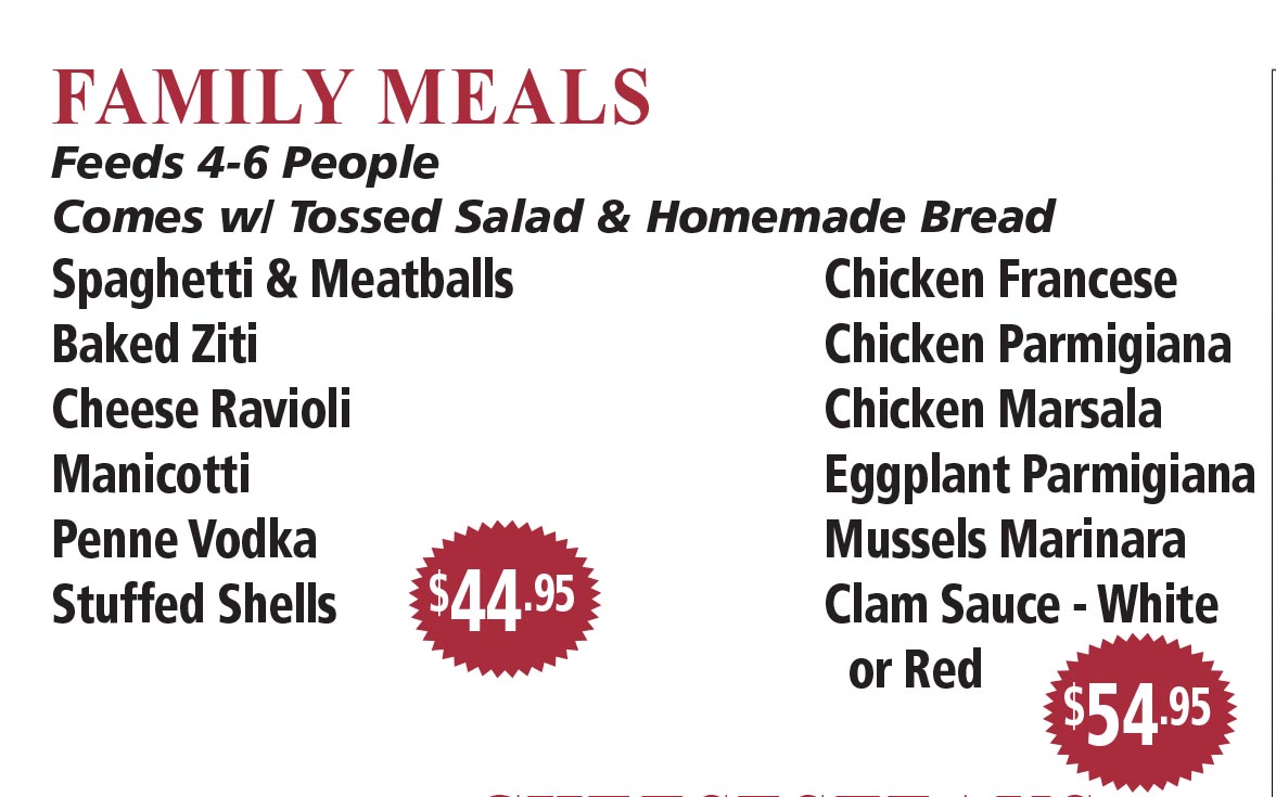 Family Menu